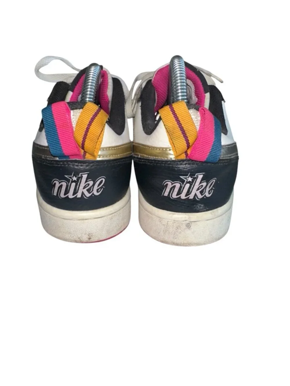 Nike Court Borough 2 SE Low Summit White Pink Prime - DJ0040-100 Size 6.5Y